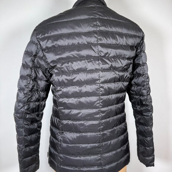 Armani Collezioni Black Mao Neck Down Quilted Jacket - Picture 2 of 12